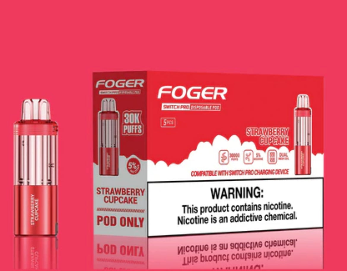 Foger Pod: Strawberry Cupcake